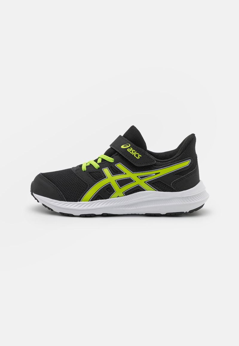 ASICS JOLT 4 UNISEX - Road running shoes - black/lime zest