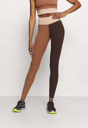 Leggings - metallic red