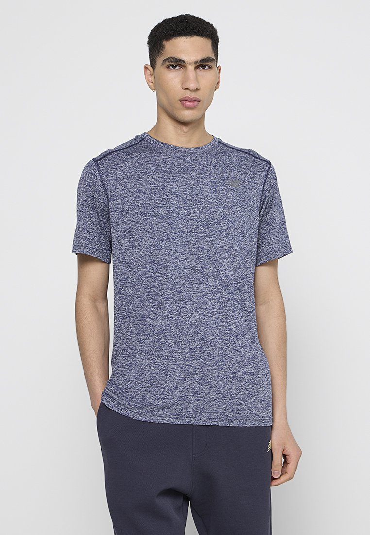 New Balance T-shirt print blauw