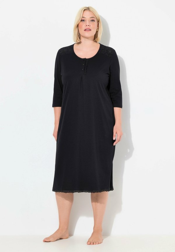 BRODERIE ANGLAISE DETAIL 3/4 SLEEVE - Nachthemd