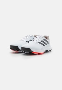 adidas Golf TRAXION LITE MAX 24 - Golfskor - footwear white/coreblack/solarred