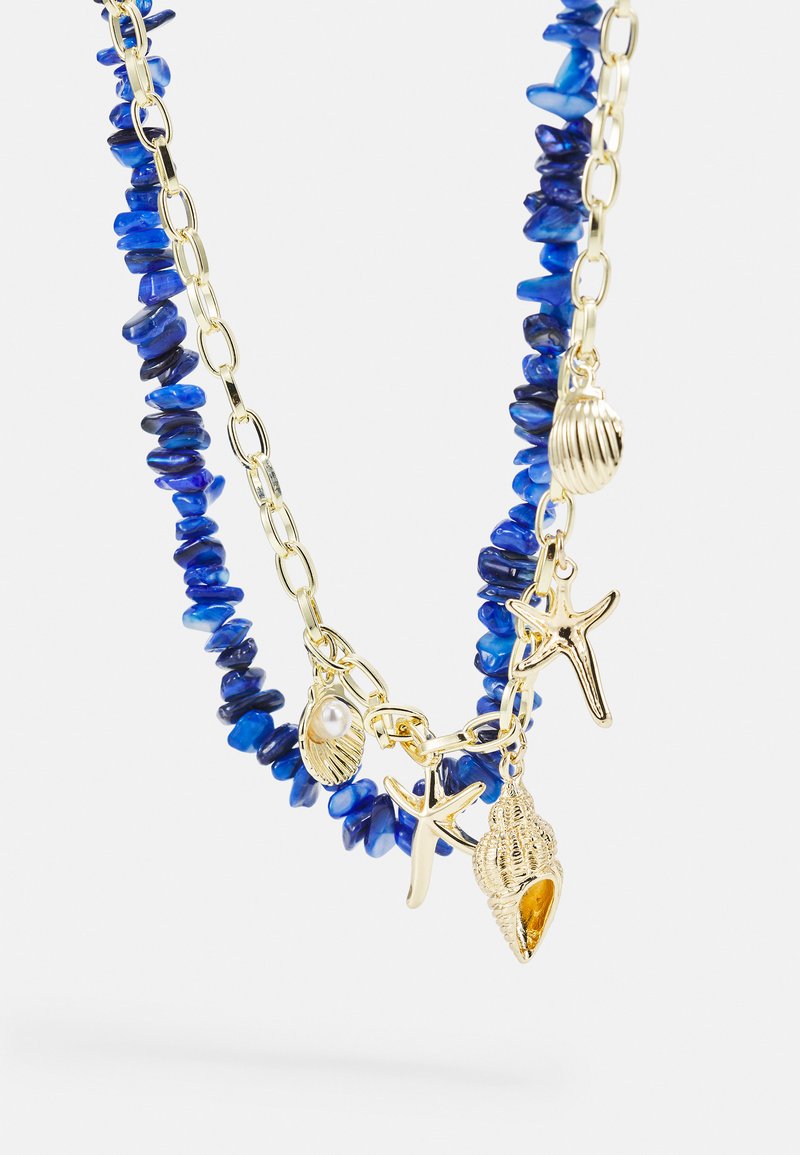 Damen Halsketten | Pieces PCJASSI COMBI NECKLACE Halskette gold colour/kentucky blue/pink - BF18499 Damen Halsketten | Pieces PCJASSI COMBI NECKLACE Halskette gold colour/kentucky blue/pink - BF18499