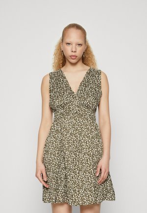 CRINKLE MINI - Jurk - olive