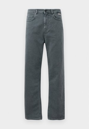 Straight leg jeans - blu/grigio