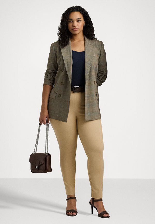 STRETCH COTTON SKINNY TROUSER - Trousers - birch tan4