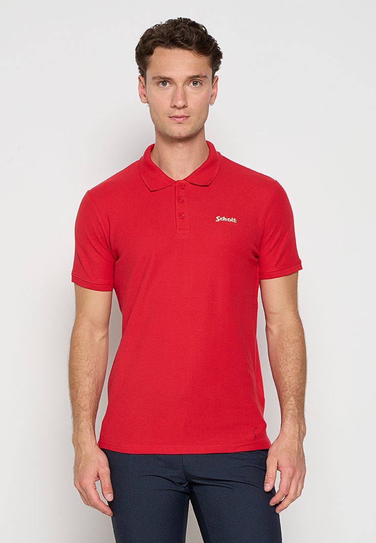 Schott Poloshirt rood