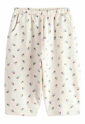 REGULAR FIT  - Nadrágok - ecru white ditsy floral