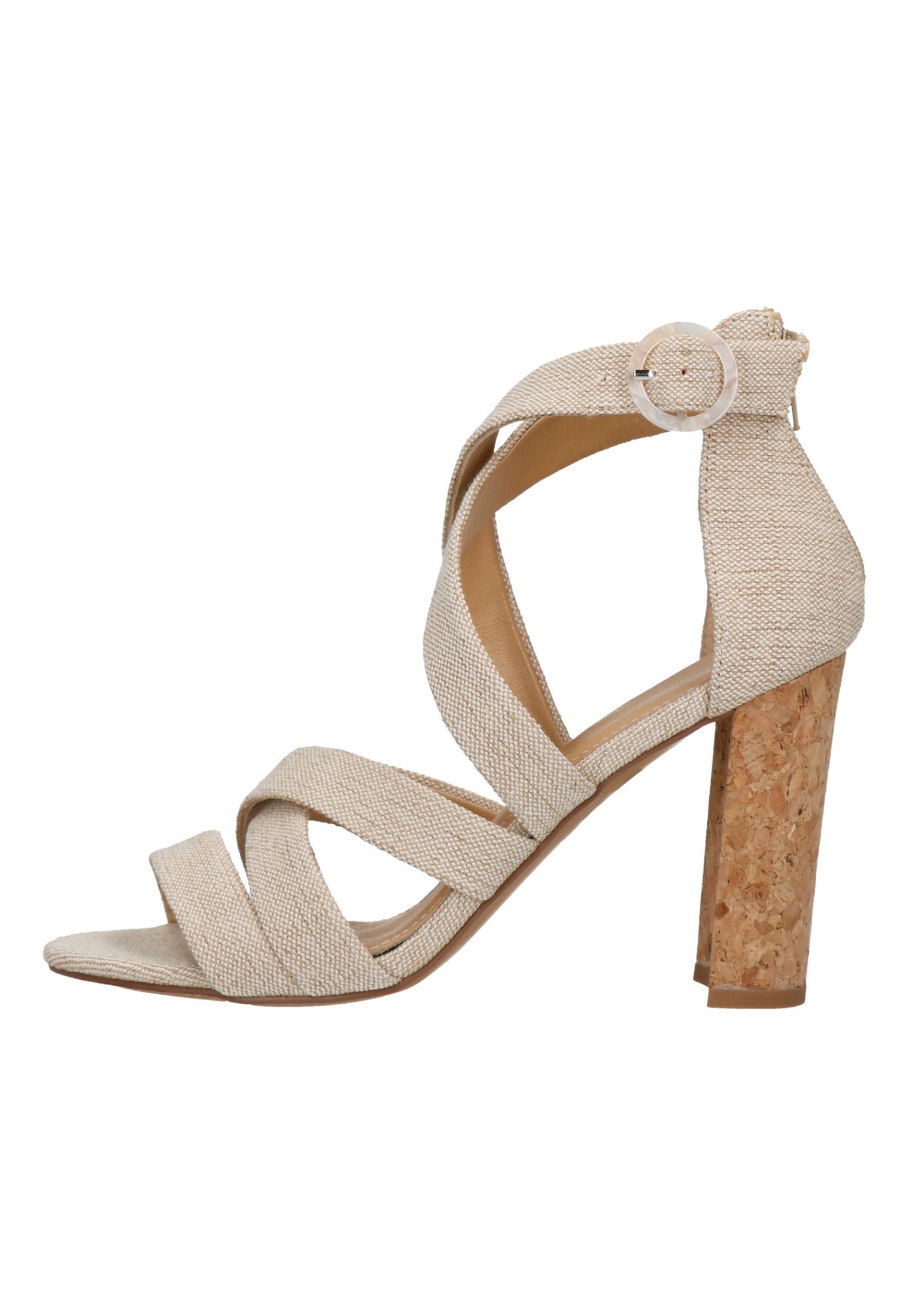 Manfield Sandalen met hoge hak - beige/nude - Zalando.be