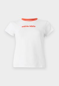RETRO LOGO GRAPHIC TEE - Print T-shirt - brilliant white