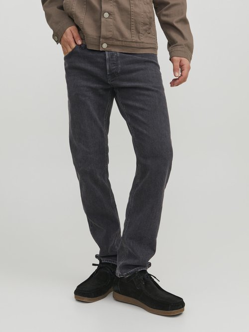 Jack & Jones CHRIS ORIGINAL - Jeans Straight Leg - black denim - Zalando.ch