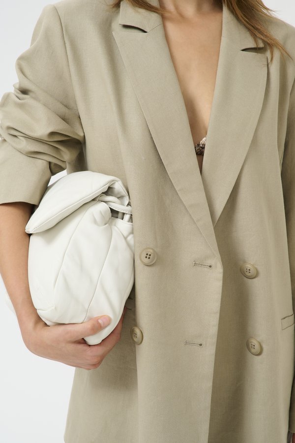 IZZA - Short coat - silver sage2