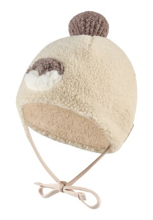 Sterntaler, MÜTZE PINGUIN MIT POMPON, ANGESCHNITTENEN OHRENKLAPPEN UND BINDEBAND - Mütze - sandb