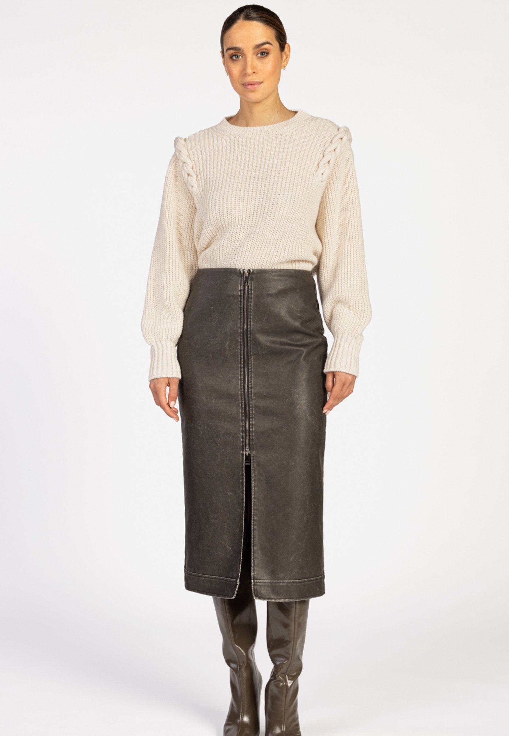 Aaiko ELODIE - Kokerrok - ack/zwart - Zalando.nl