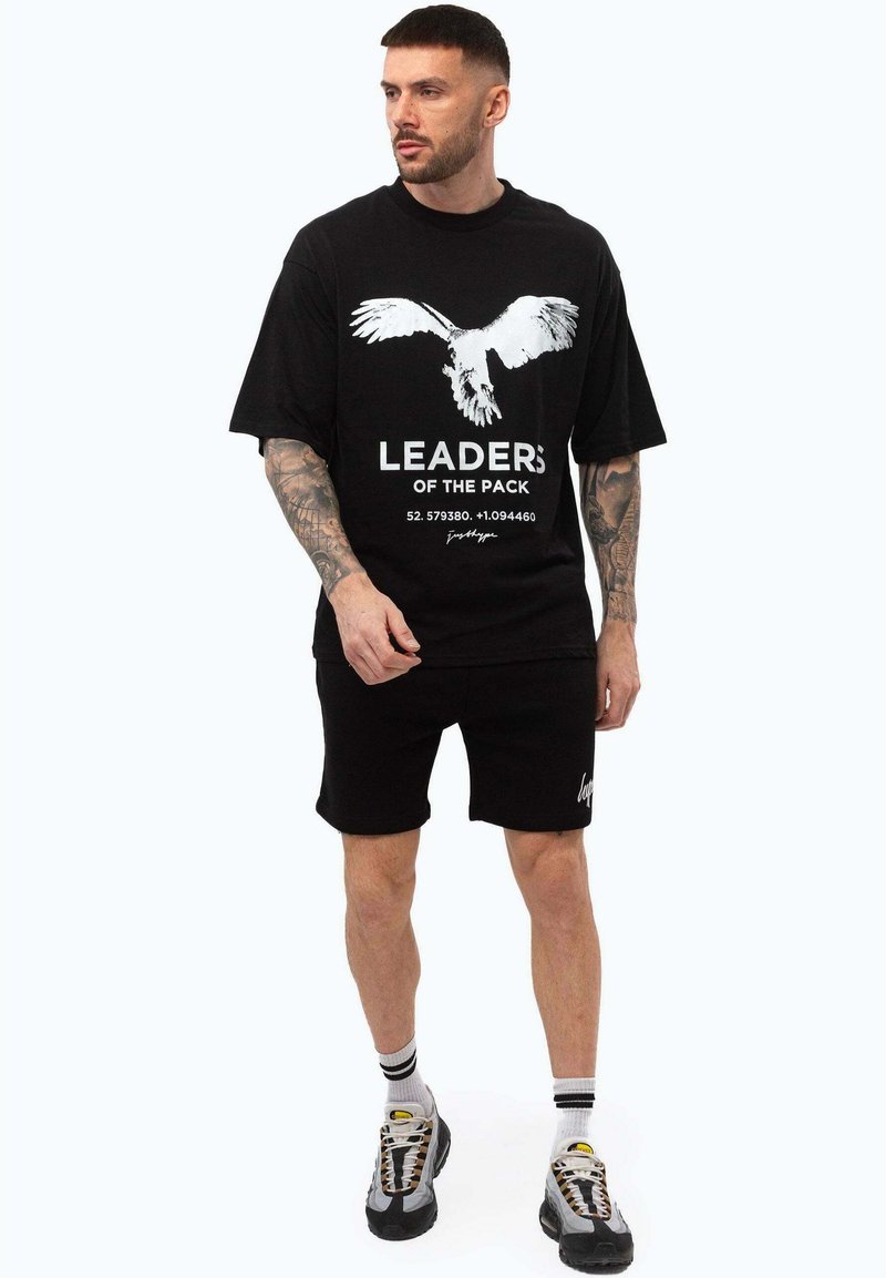 Hype T-shirt print zwart