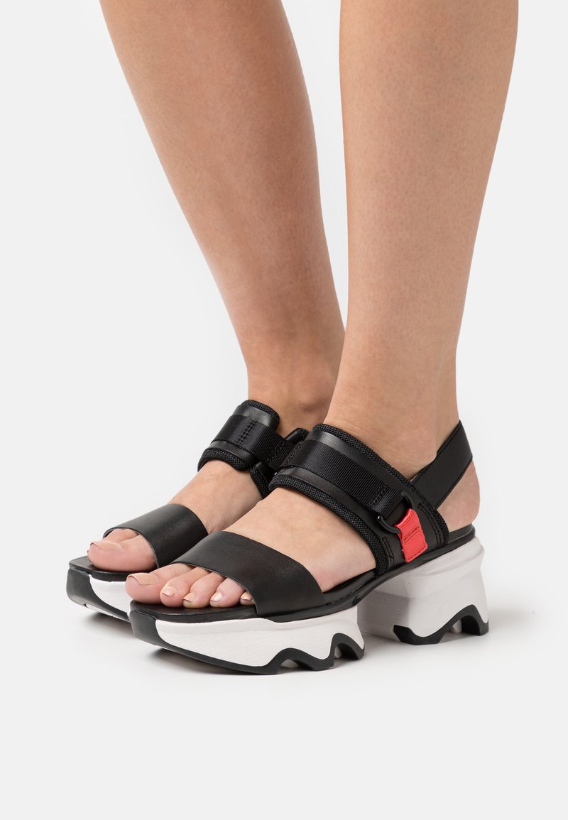 Sorel IMPACT HEEL SLINGBACK Sandalias con plataforma black