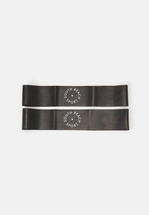 SOUTH BEACH SPORT RESISTANCE BAND MEDIUM HEAVY RESISTANCE 2 PACK - Fitness / Yoga - black