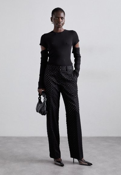 Helmut Lang SLASH - Topper langermet - black