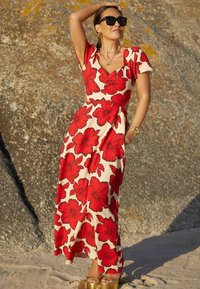 Myleene Klass FLORAL  CUT-OUT BACK  - REGULAR FIT - Maxikleid - red