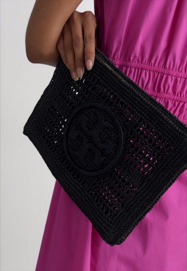 Tory Burch ELLA POUCH - Clutch - black - Zalando.co.uk