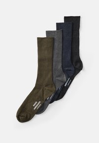 SOCK BOX ANTON 4 PACK - Strumpor - olive/grey/dark blue