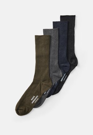 SOCK BOX ANTON 4 PACK - Calcetines - olive/grey/dark blue