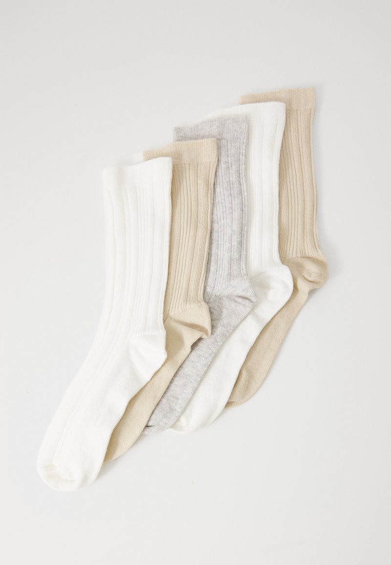 Anna Field 5 PACK - Chaussettes - white/off white/lgm/