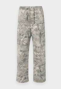 BAGGY CAMO - Hlačami s stranskimi žepi - khaki