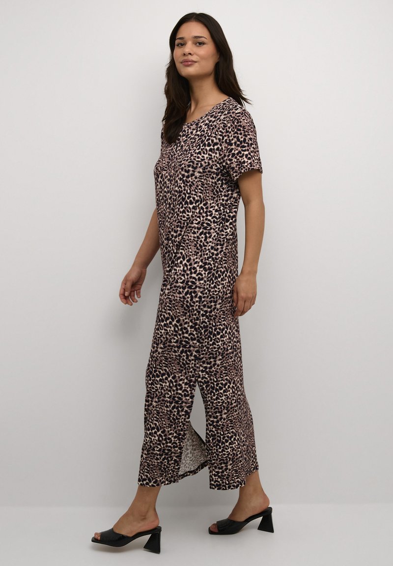 Kaffe - CHARLOTTE - Maxi ruha - black brown leo print, Nagyítás