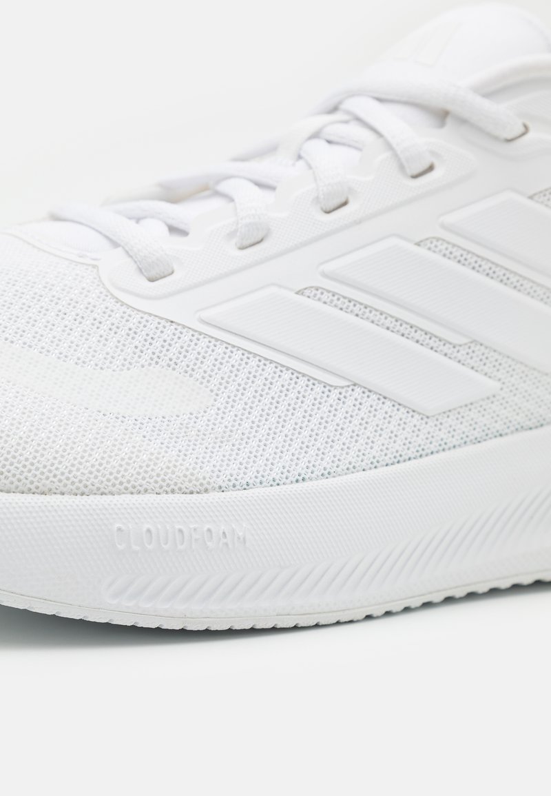 adidas Performance RUNFALCON 5 - Road running shoes - footwear white/white  - Zalando.co.uk
