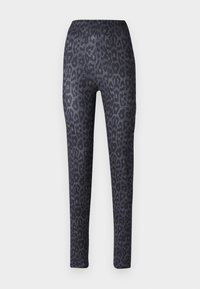 NMPARLA LEO LEGGINGS - Leggings - charcoal