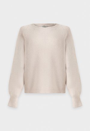 JDY, JDYBRILLIANT LIFE PULLOVER - Džemper - natural melange