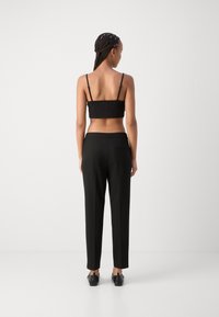 Marc O'Polo PANTS SLIT DETAIL - Housut - black