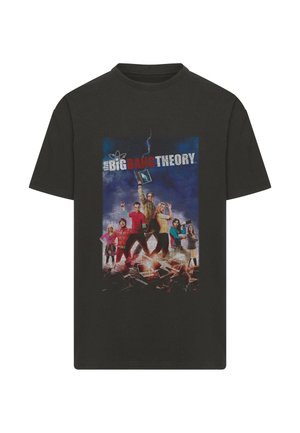 Merchcode, THE BIG BANG THEORY POSTER HEAVY OVERSIZE TEE - Tričko s potlačou - black