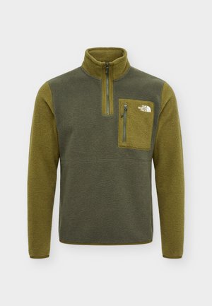 The North Face, YUMIORI 1/4 ZIP - Flísový sveter - new taupe green/caraway seed