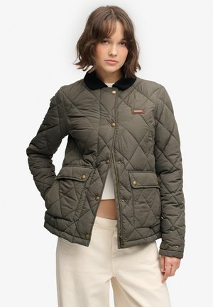 Superdry & Co, TRIMMED LINER - Light jacket - army khaki