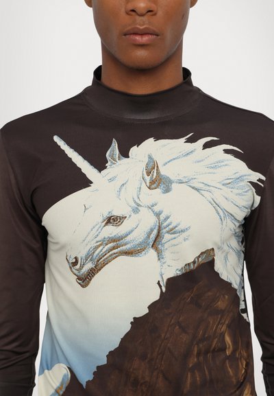 Dhruv Kapoor MAGIC MINDS ZIPPED TURTLENECK UNISEX - Pikkade varrukatega topp - multi