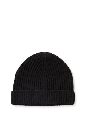United Colors of Benetton, BEANIE IN 100%  IN CARDIGAN STITCH... - Beanie - black