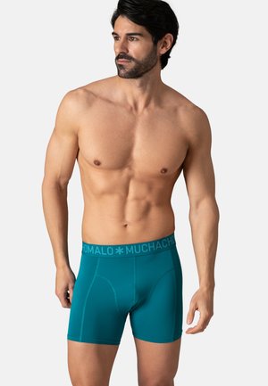 MUCHACHOMALO, MEN 6-PACK BOXER SHORTS MICROFIBER SOLID - Lange Boxershorts - black green
