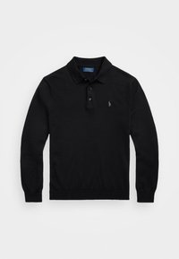 WOOL POLO-COLLAR JUMPER  - Svetr - black