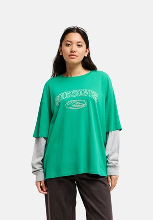 Quiksilver, GRAYHILL LS TEE - T-shirt à manches longues - deep green