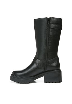 MID SHAFT JAGGER - Platform boots - black leather