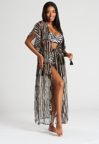 South Beach PRINT CHIFFON MAXI KAFTAN - Strandaccessoire - zebra