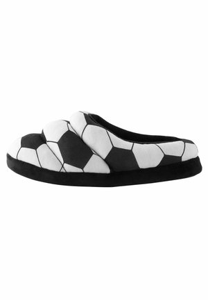 FOTBALL REGULAR FIT - Papuci de casă - black white