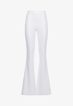 Elisabetta Franchi, PANTALONI CON LOGO - Pantaloni - bianco
