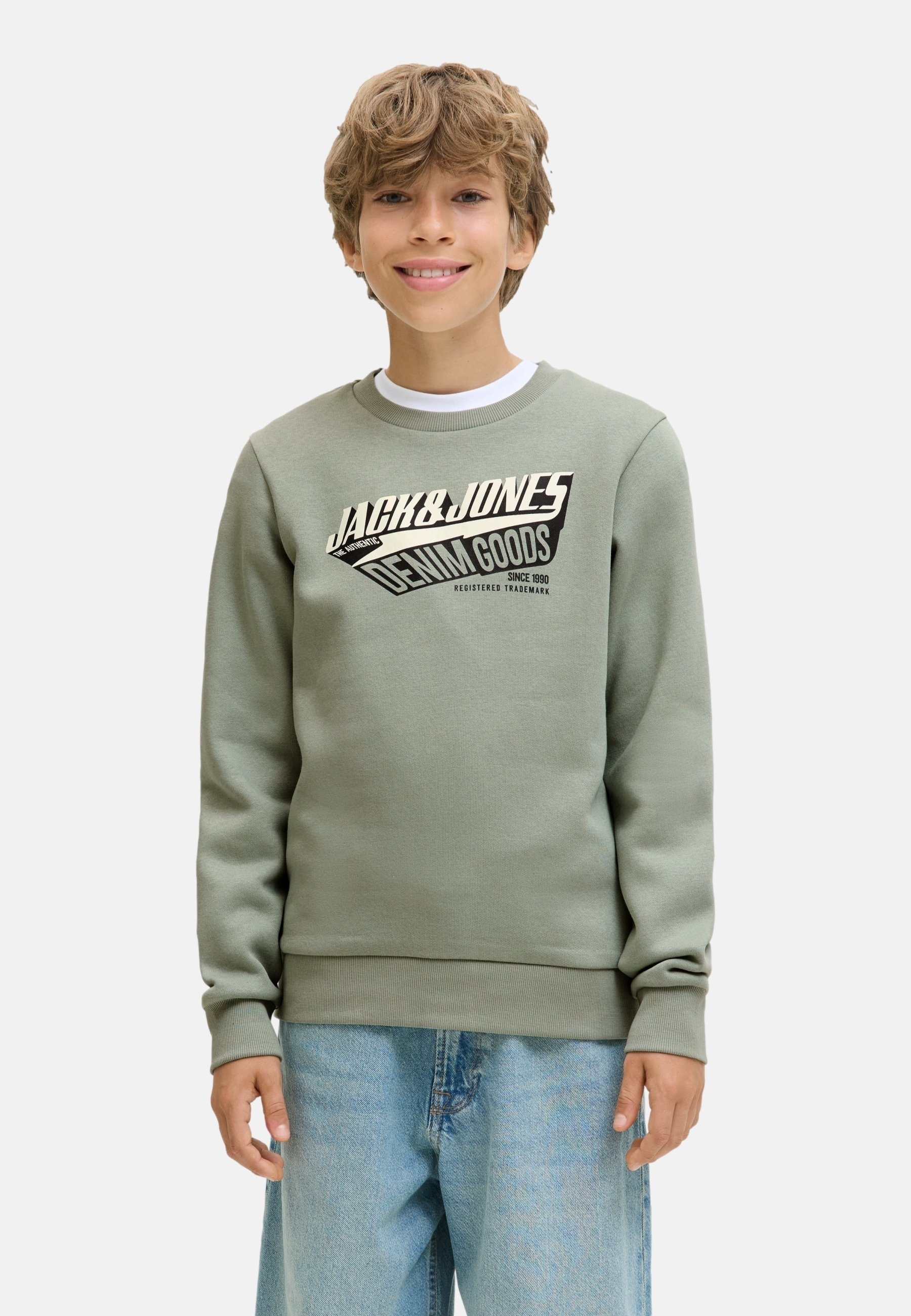 JACK & JONES Boys Sweatshirt – Bedruckt, Mit Kapuze, Normaler Schnitt, Weich
