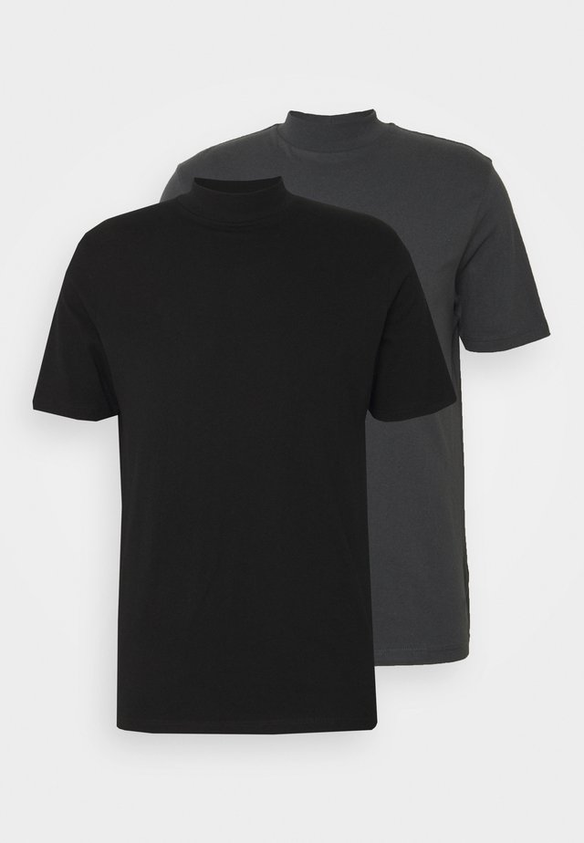 TURTLE 2 PACK - T-shirt basic - black/grey