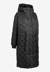 Next MATERNITY LONGLINE QUILTED BOMBER JACKET WITH HOOD - Wintermantel - black