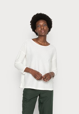 Långärmad tröja - beige structured