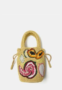 PULL&BEAR BEADED - Käsilaukku - yellow