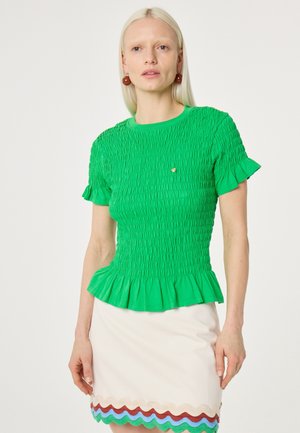 Fabienne Chapot CARMEN T-SHIRT - T-shirt print - green glimmer